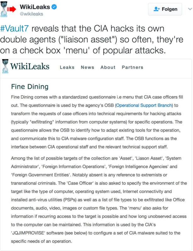 CIA hackt ihre Partner
