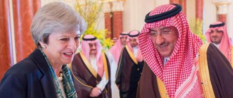 Theresa May und Saudi-Kronprinz Muhammad bin Nayef