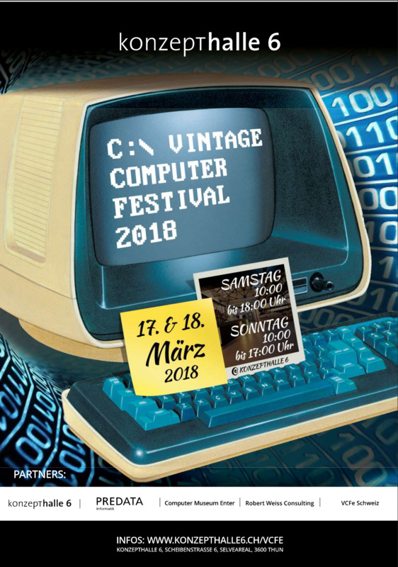 Vintage Computer Festival Zürich am 24. und 25. November in der Roten Fabrik
