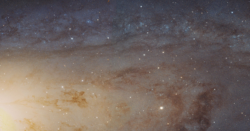 Ausschnitt aus Andromeda (M31) zum Reinzoomen