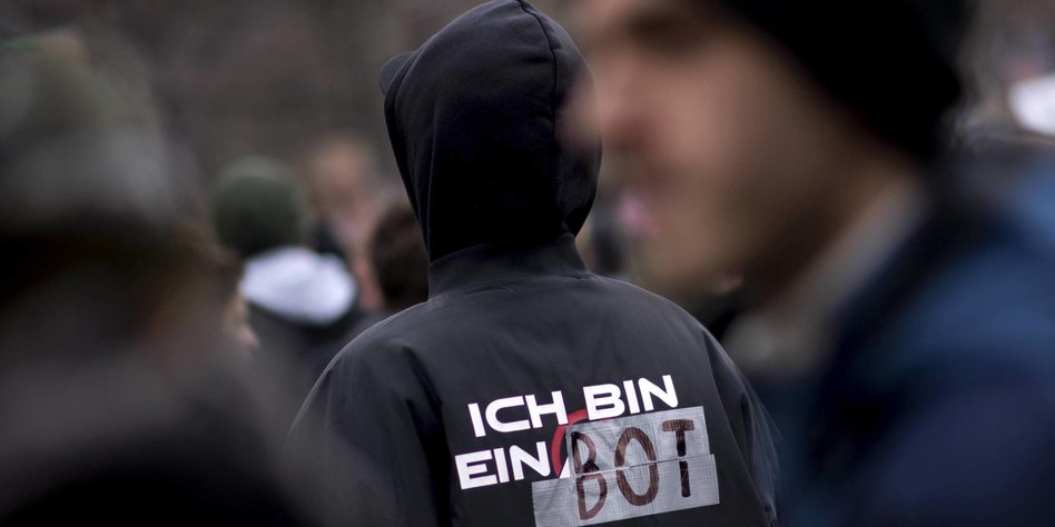 Artikel-13-Demo in Köln: Bots bleiben laut
