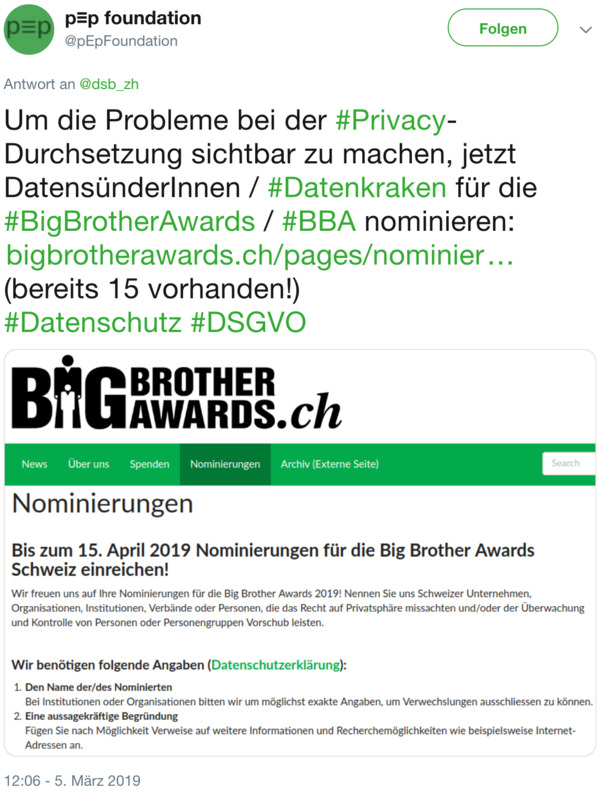 Jetzt für den BBA nominieren!