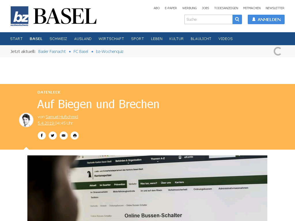 Auf Biegen und Brechen - Basel Stadt - Basel - bz Basel