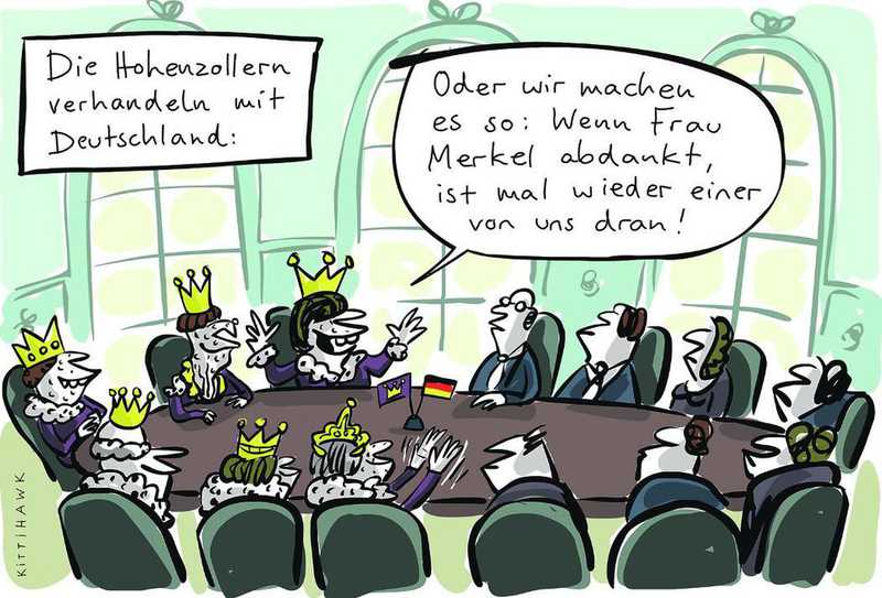 Die Hohenzollern verhandeln mit Deutschland