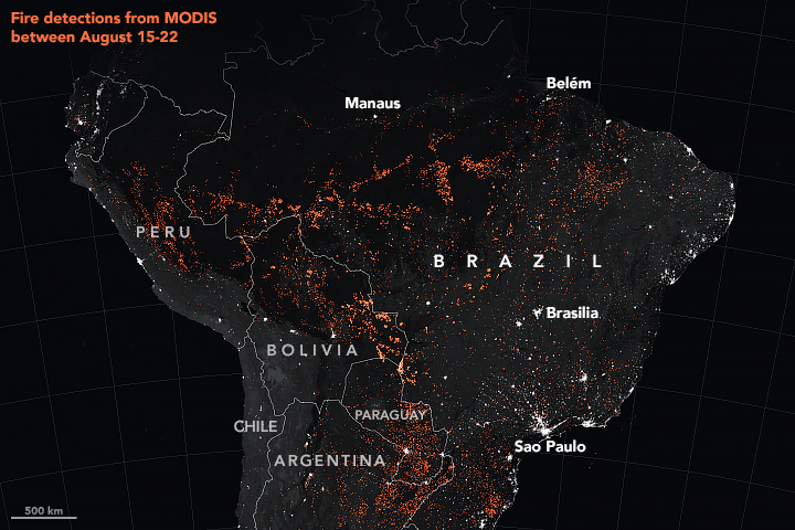 Aufregung über die Tausenden von Waldbränden in Brasilien