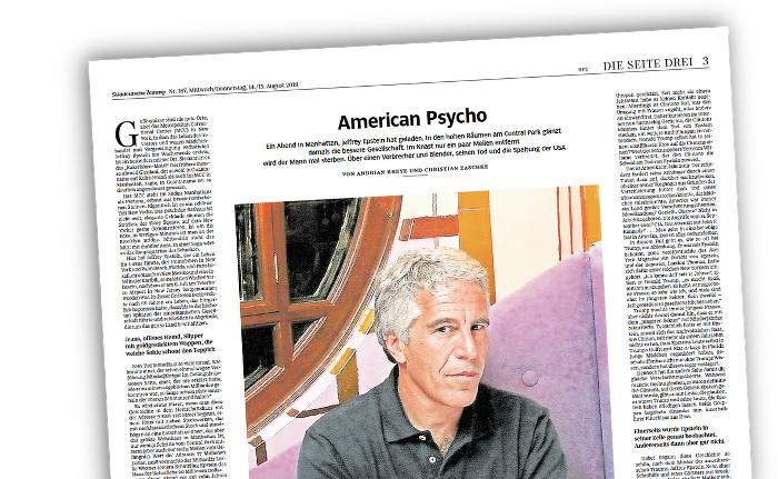 Was die “Süddeutsche Zeitung” zum Fall Epstein nicht schreibt | Übermedien