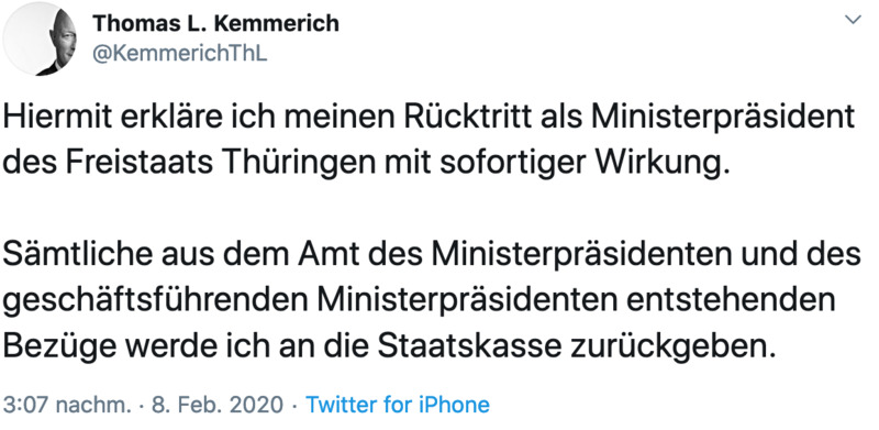 Positive Überraschung bei der FDP: Kemmerich zeigt Anstand