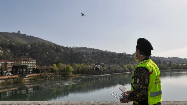 Auch in Deutschland überwachen Drohnen die Corona-Maßnahmen