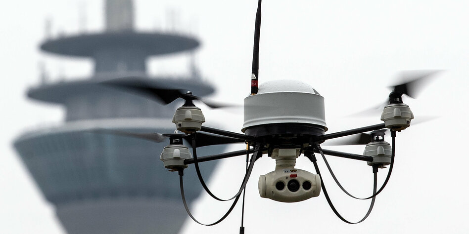 Drohnen-Einsatz in der Coronakrise: Die Polizei mahnt von oben