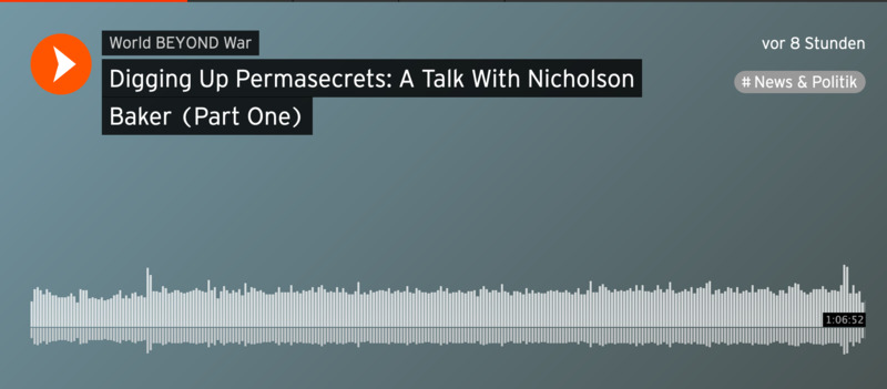 Digging Up Permasecrets: A Talk With Nicholson Baker
