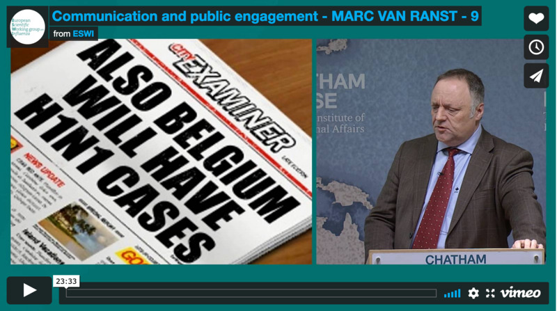 Marc Van Ranst – Communication and public engagement