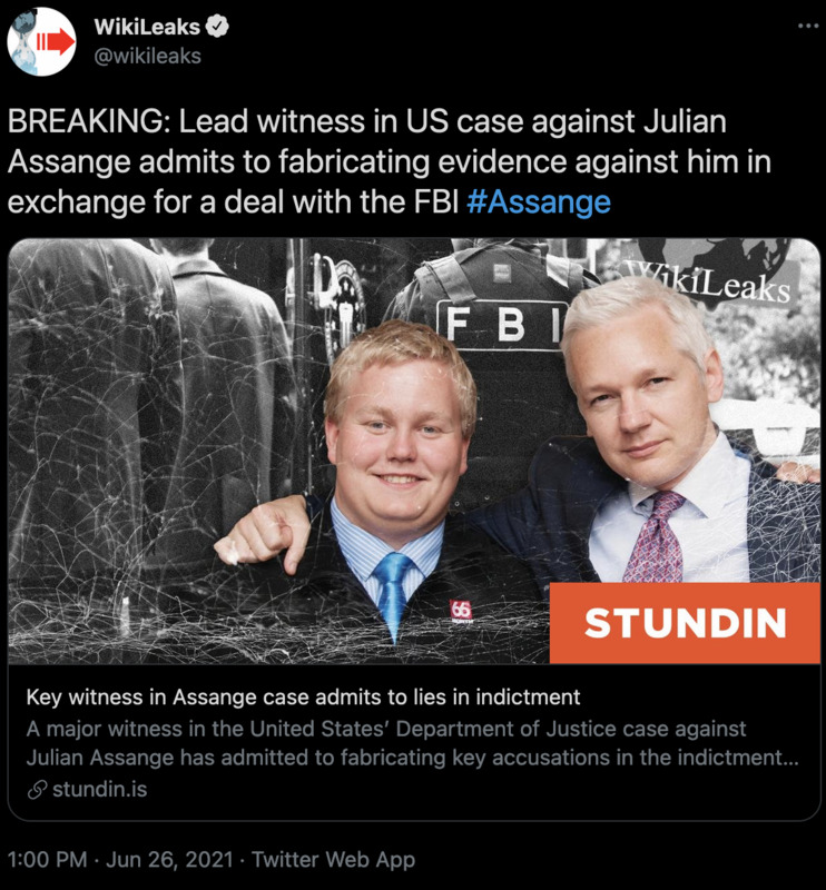 Zeuge im Assange-Fall gibt Falschaussagen zu