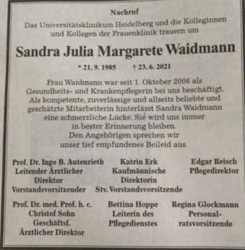 Sandra Julia Margarete Waidmann