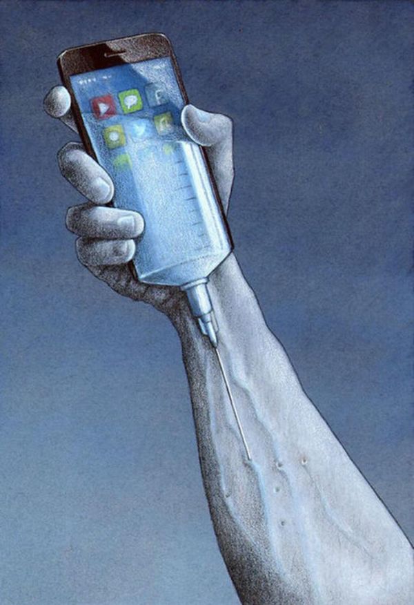 Die explosive Mischung aus Neoliberalismus, Fake News und Wahlprozessen ist eine hoch entwickelte Industrie der sozialen Zerstörung. Illustration: Pawel Kuczynski