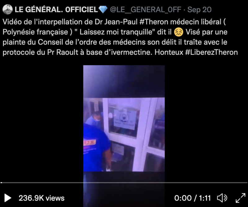 Französischer Arzt verhaftet, weil er Patienten mit Ivermectin geheilt hat