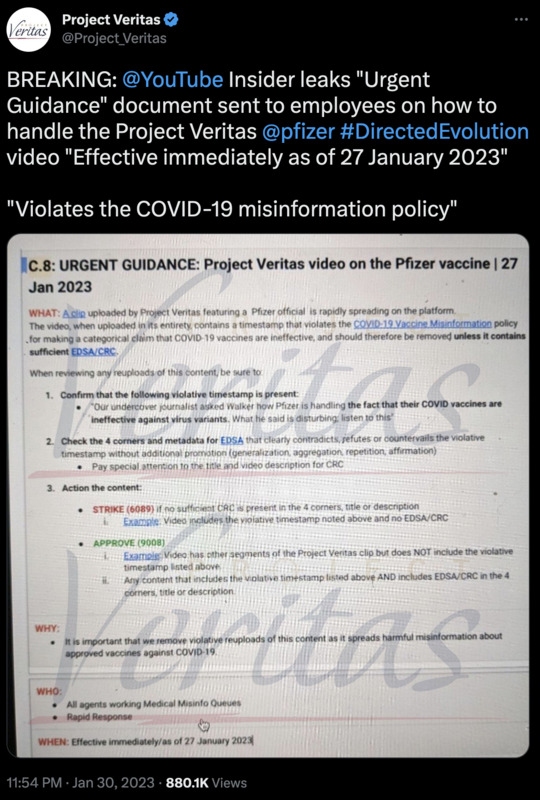 Youtube: Zensur per Dienstanweisung