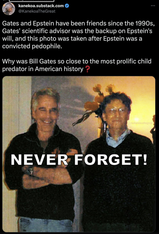 Gute Freunde auch nach der Verurteilung des Kinderzuhälters Epstein: Bill Gates und der Berufskinderficker, der nach Kameraausfall und Abzug des Zellengenossen geselbstmordet wurde