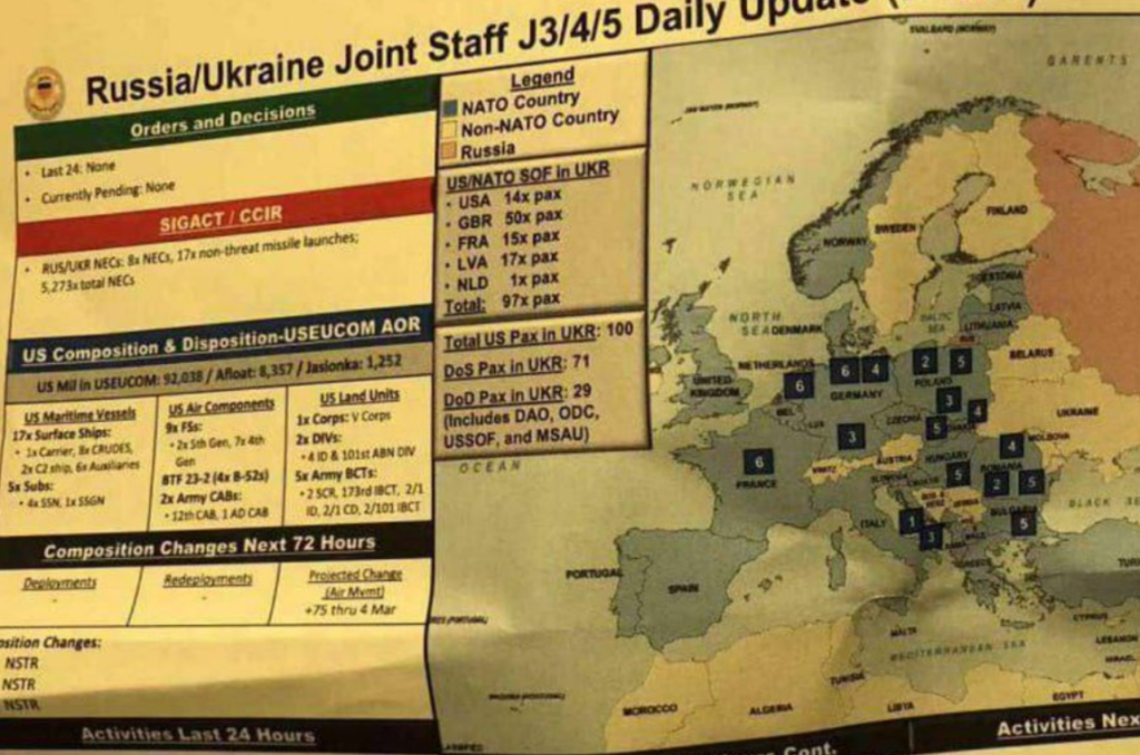 Pentagon-Leaks: Nato-Soldaten in der Ukraine tätig?