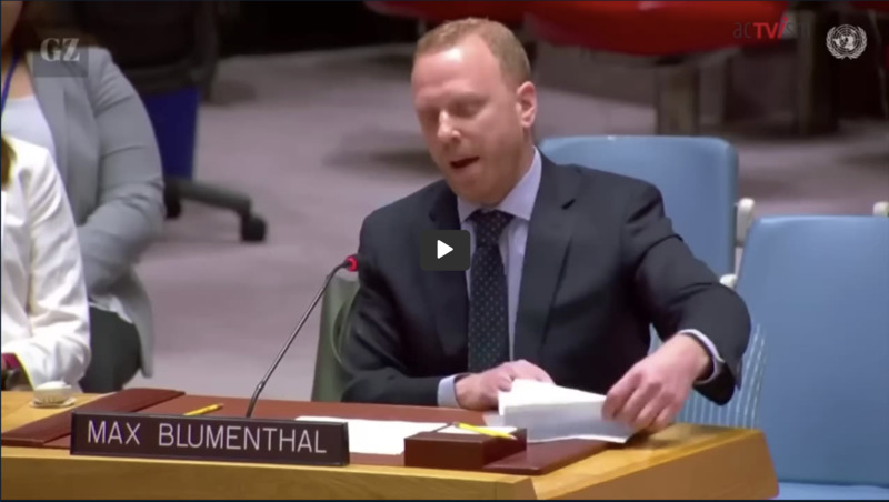Journalist Max Blumenthal vor dem UN-Sicherheitsrat zur Ukraine-Hilfe