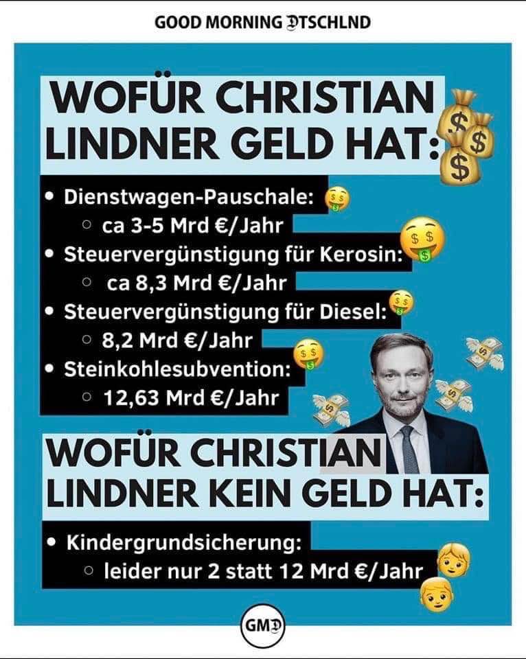 Wofür Christian Lindner Geld hat