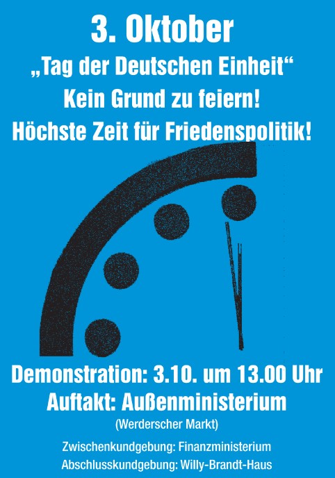 Friedensdemo Berlin morgen um 13:00 Uhr beim Aussenministerium