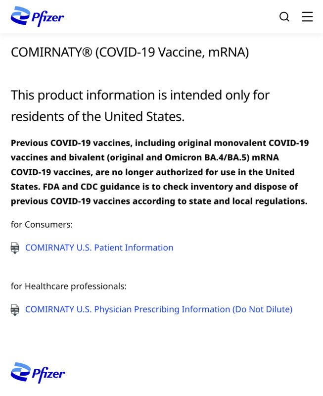 Die bisherigen Covid-“Impfstoffe” von Pfizer haben keine Zulassung mehr in den USA