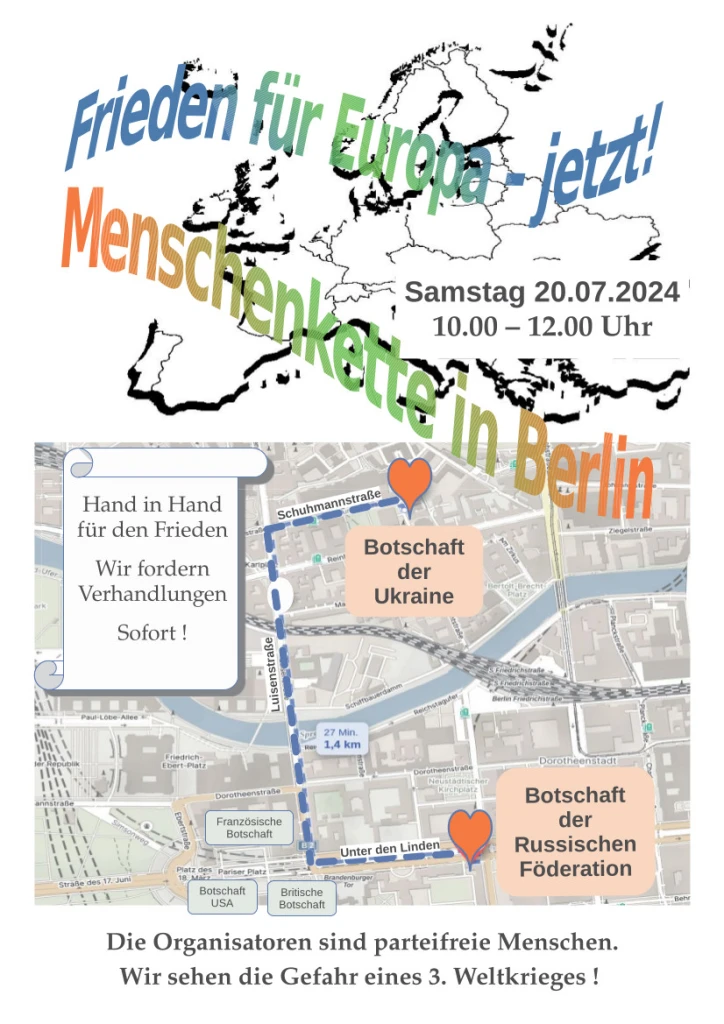 Menschenkette in Berlin