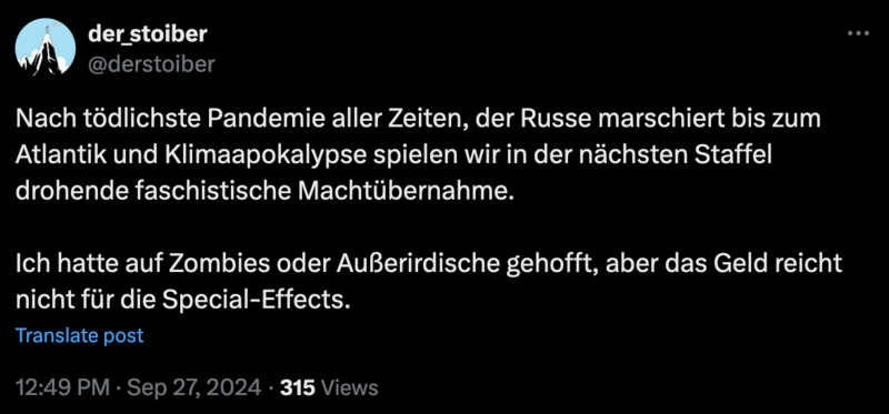 Schade eigentlich