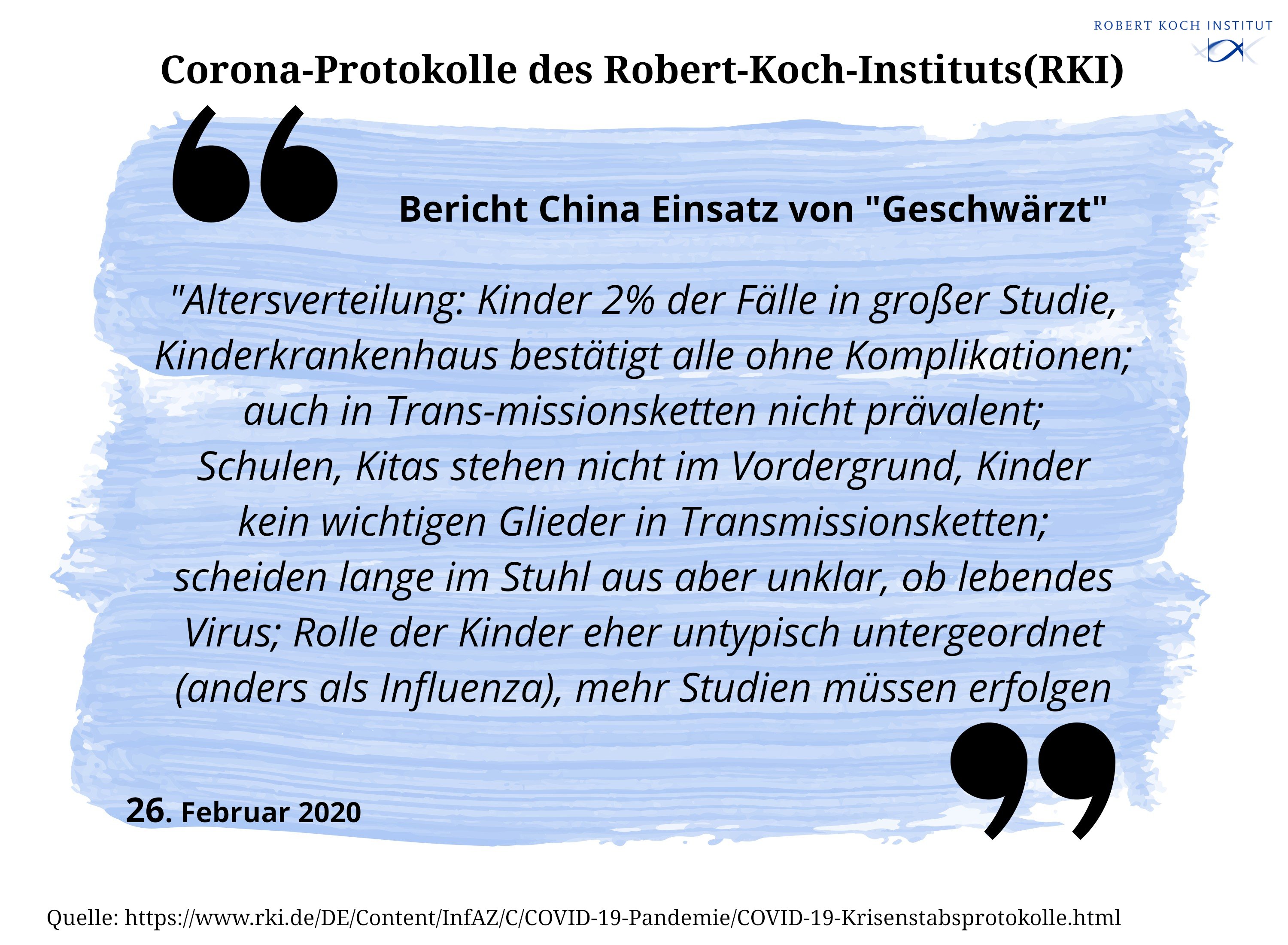 «Schulschließungen waren nie fachlich begründet oder begründbar. Februar 2020!»