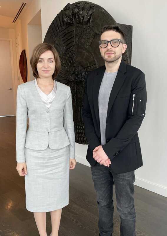 Maia Sandu und Alexander Soros