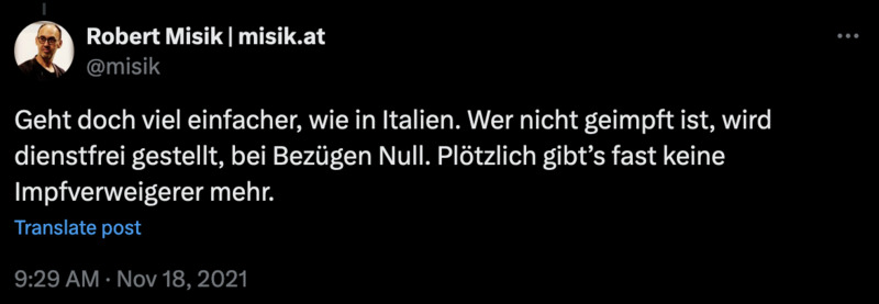 Apropos Rudi Füßi, wie geht es eigentlich Robert Misik?