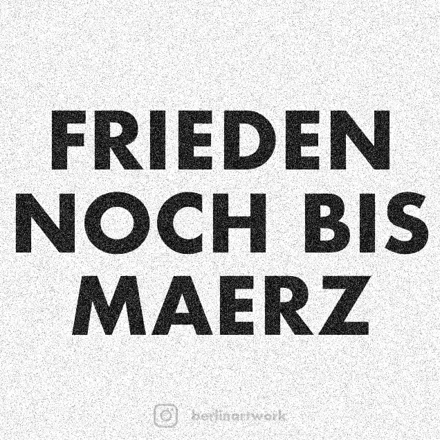 Frieden noch bis Maerz