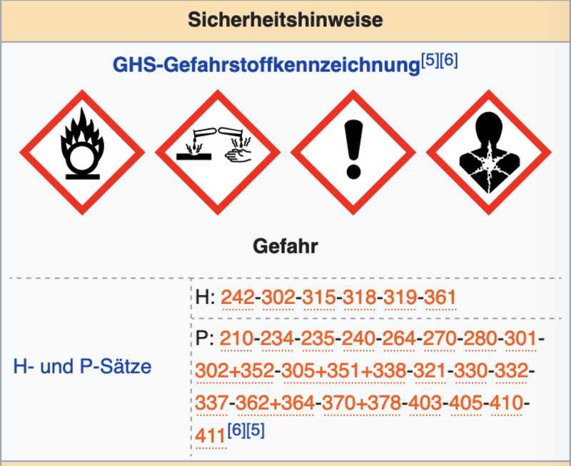 Sicherheitshinweise für 3-Nitrooxypropanol