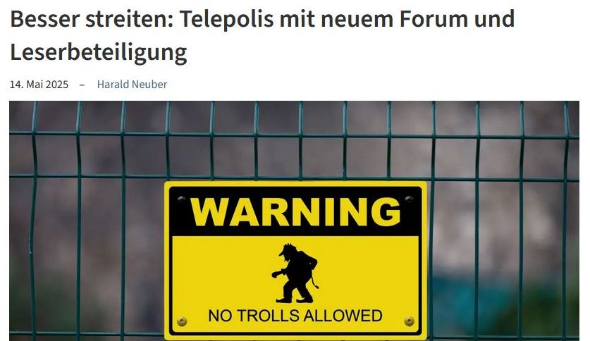 Telepolis: Von der “Qualitätsoffensive” mit Sperre des Archivs zur Einschränkung des Forums und der Bitte um Spenden