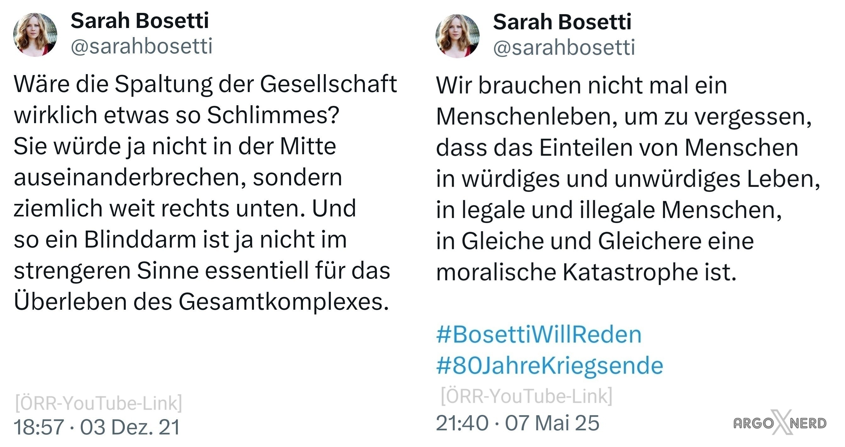Bosetti will hetzen