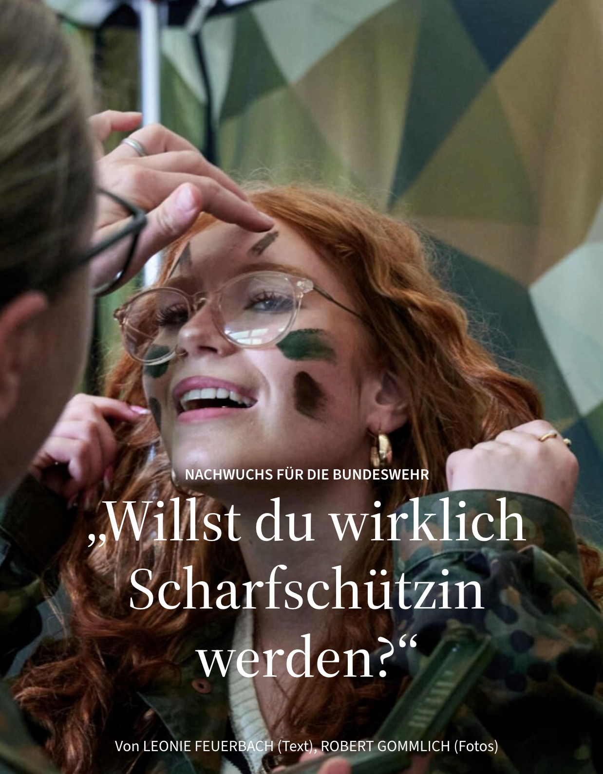 „Damit kriegste sie immer“, sagt eine Soldatin und lacht - kodoroc
