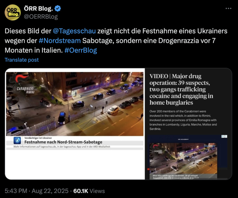 Könnte auch Südstream gewesen sein. So genau ist es ja nicht.