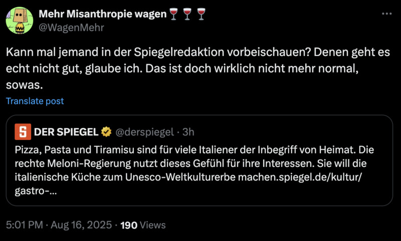 Miracoli ist fertig