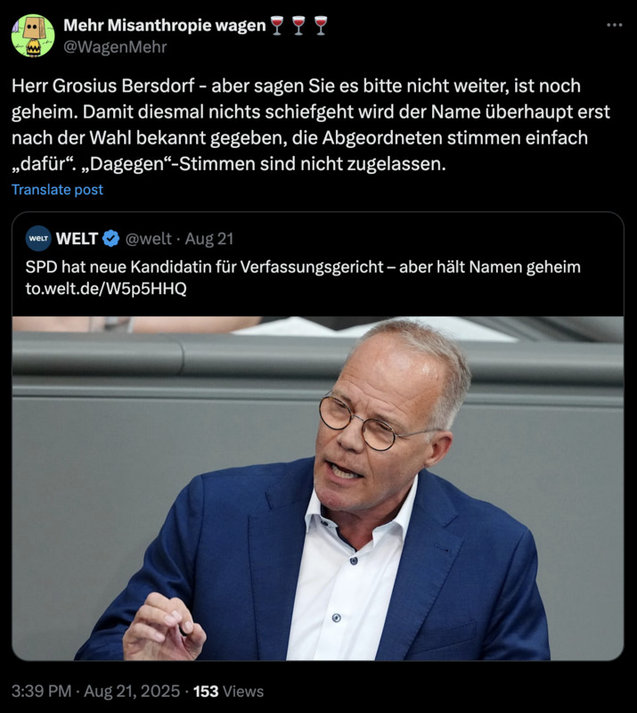 Wer Kandidat ist, bleibt geheim