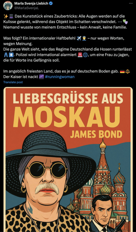 Liebich hat keinen Bock auf Frauenknast und hat sich verdünnisiert