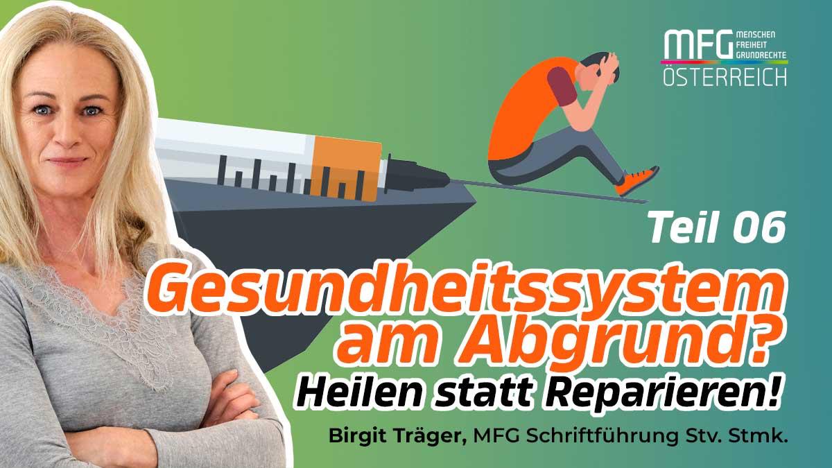 Gesundheitssystem am Abgrund: Tabuthema Impfnebenwirkungen - MFG Österreich - Menschen Freiheit Grundrechte