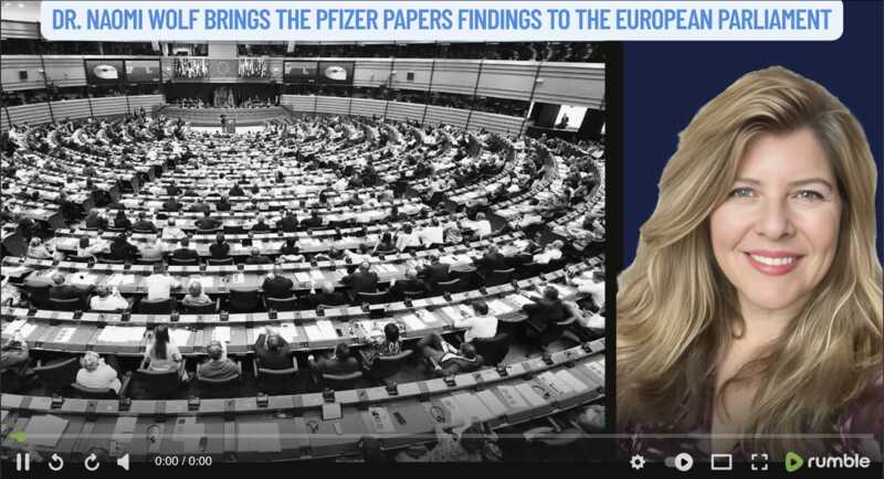 Dr. Naomi Wolf Brings The Pfizer Papers Findings to the European Parliament