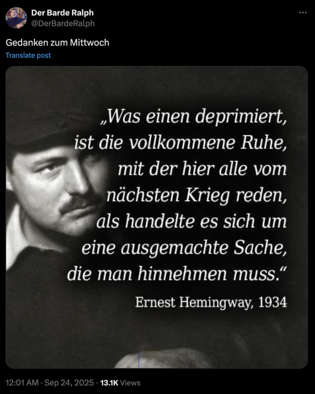 Gedanken zum Mittwoch
