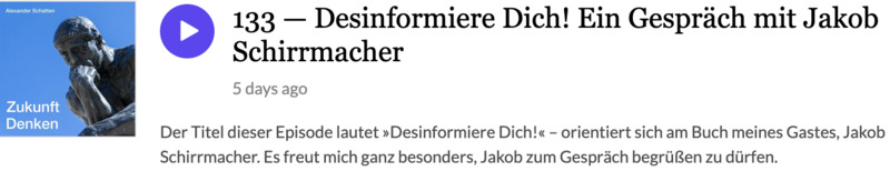 Desinformiere Dich! Ein Gespräch mit Jakob Schirrmacher