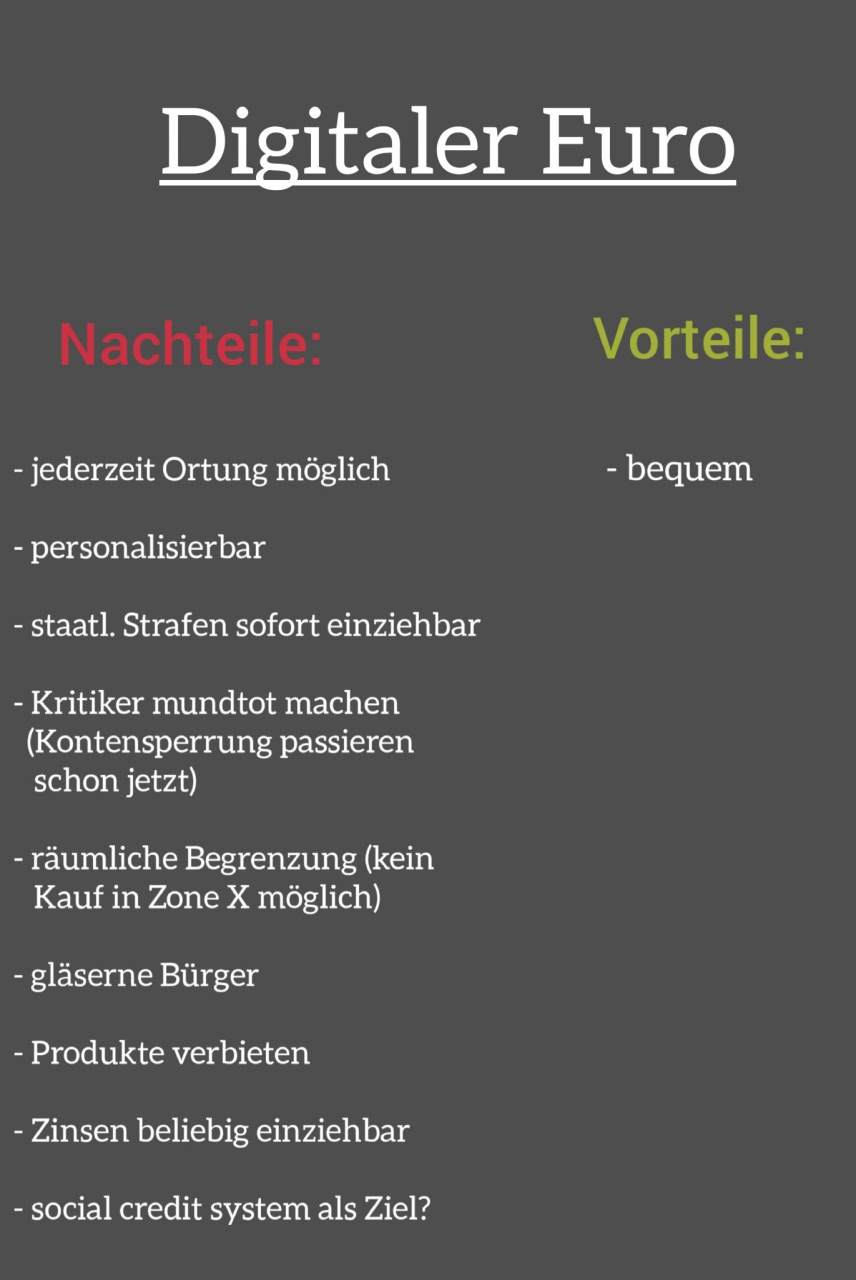 Der digitale Euro (und mit der Swiss Stablecoin AG der digitale Franken)