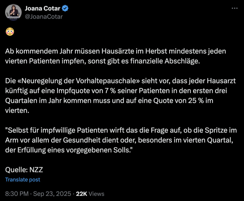 Wenn das “Impfangebot” kommt, das ist der Grund