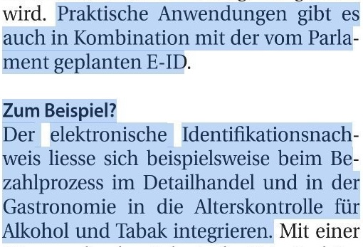 Schweizer E-ID: die Katze ist aus dem Sack