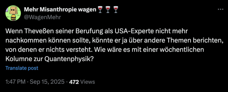 Konstruktiver Vorschlag
