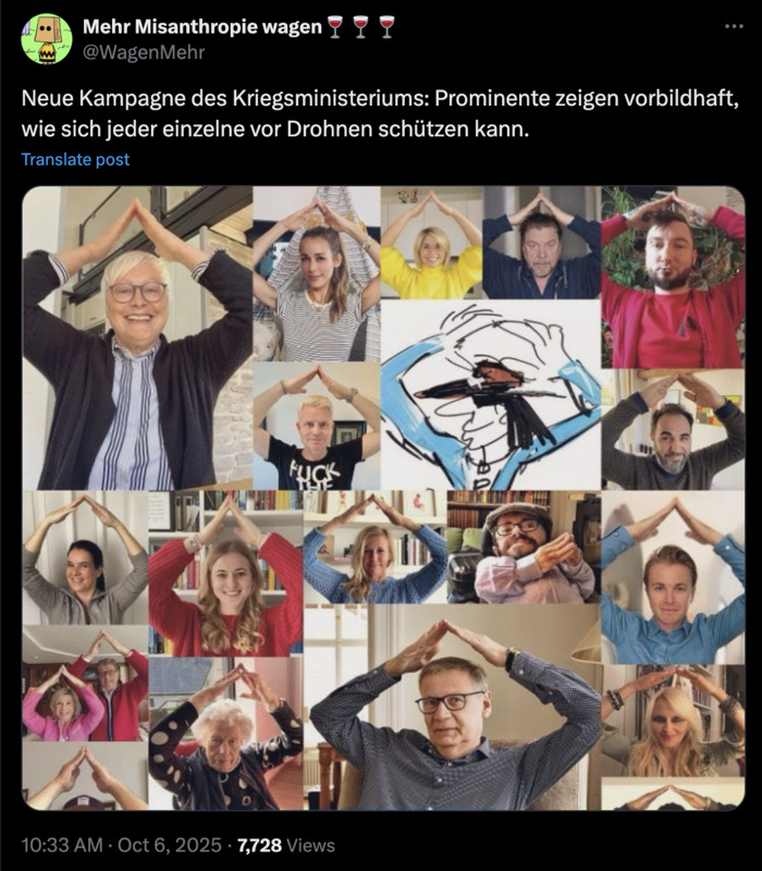 Mehr Misanthropie wagen