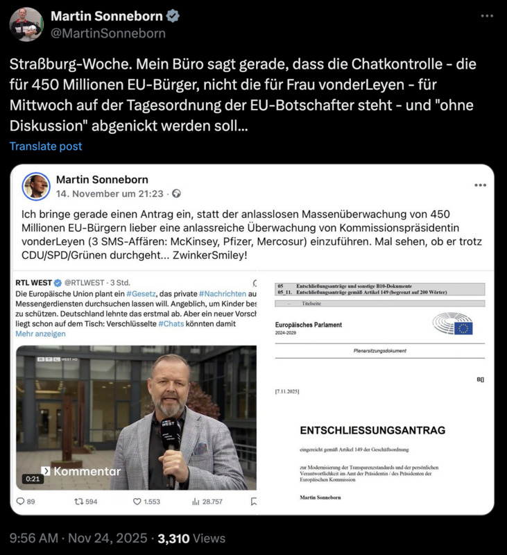 Wie zu erwarten, soll die Chatkontrolle durch die Hintertür nun eingeführt werden